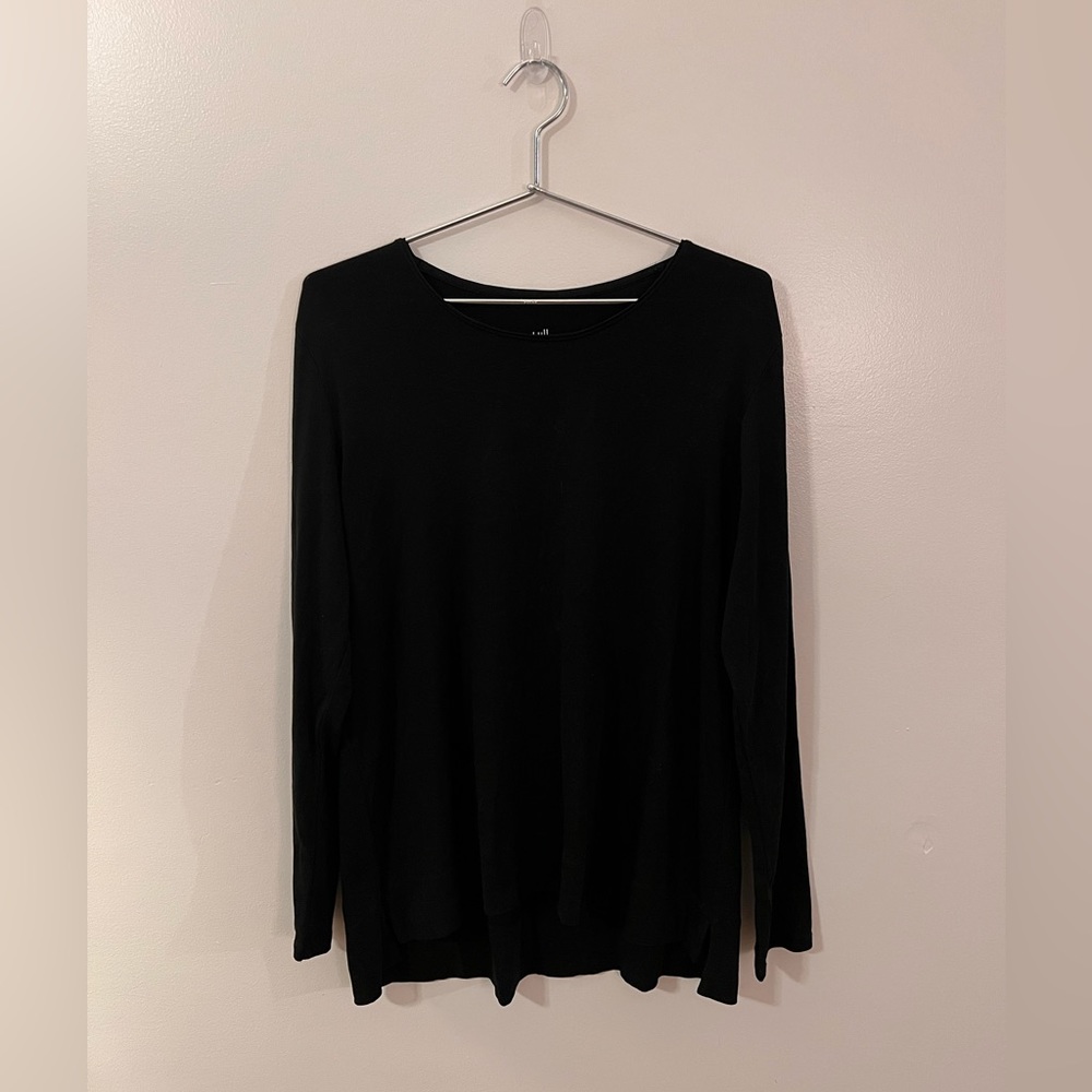 J Jill High-Low Pima Cotton Shirt